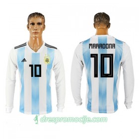 Argentina Dres Maradona 10 Domaći Svjetsko prvenstvo 2018 Dugim Rukavima